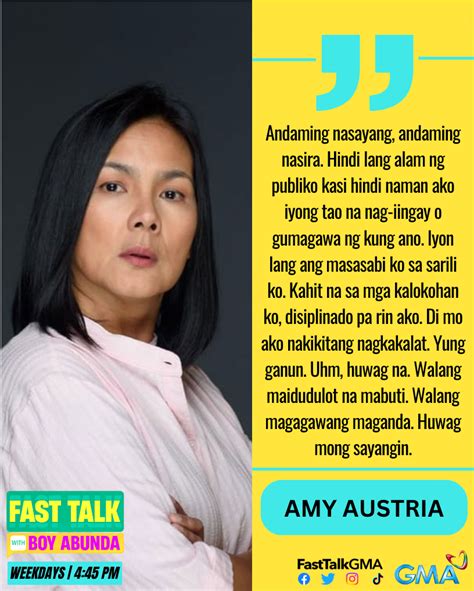 Amy Austria on addicting vices: 'Walang maidudulot na mabuti, .